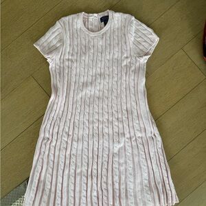 Ralph Lauren Light Pink Cable Knit Dress